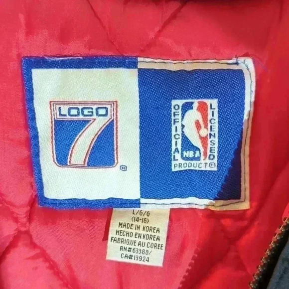 Vintage Logo 7 Chicago Bulls Youth large winter jacket - Picture 4 of 10